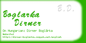 boglarka dirner business card